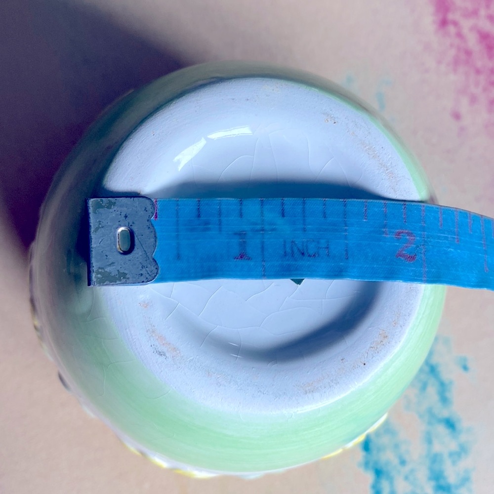 Vintage Sunflowers Design Sugar Bowl or Vase Small Size Beautiful Home Addition! - Picture 7 of 8